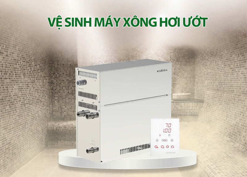 vệ sinh máy xông hơi